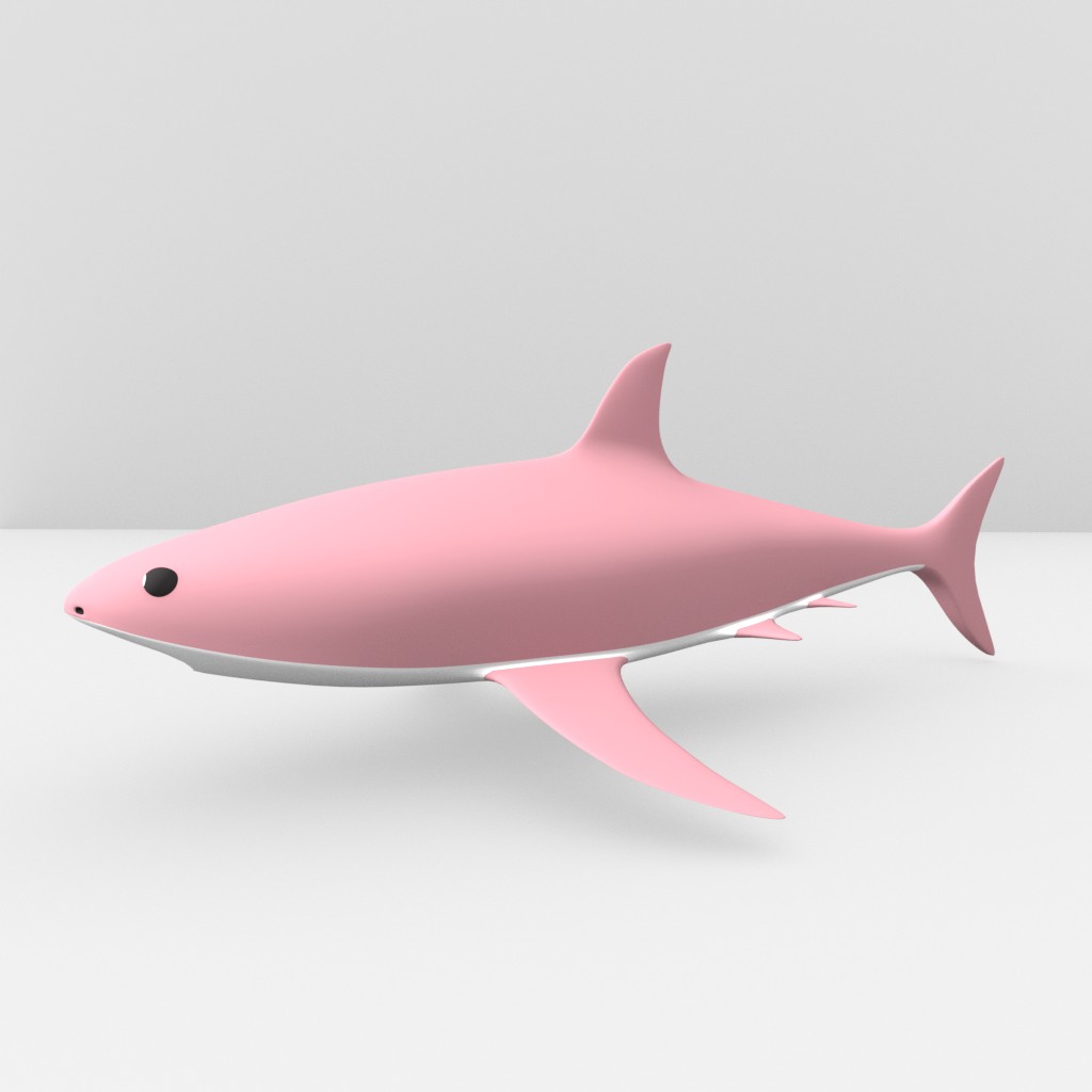 Shark model for cartoon or underwater project preview image 1